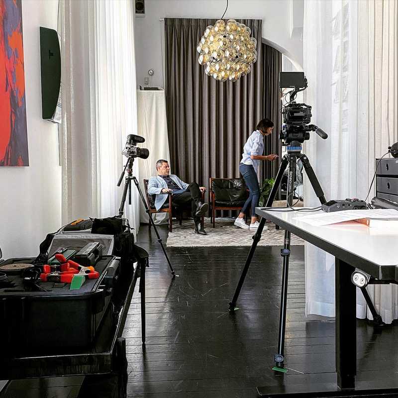 On-set med @adviser.studio @adviser_ab , idag filmar jag webinar åt @lrfmedia